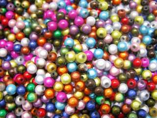 size Assorted Round Miracle Acrylic Loose Beads bse  
