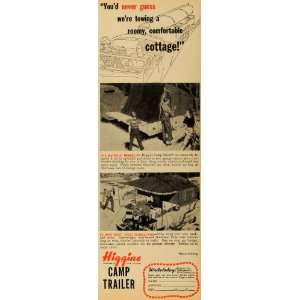   Ad Camp Trailer Cottage Family Vacation Aluminum   Original Print Ad