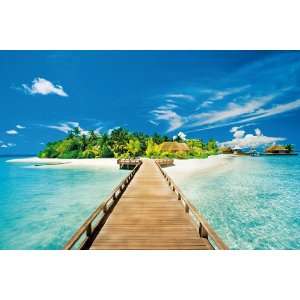  Summer Holidays Beach Paradise PAPER POSTER measures 36 x 