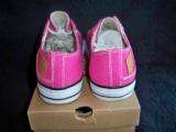 LEVIS BUCK LO PINK CANVAS GIRLS YOUTH SHOES SIZE 1  