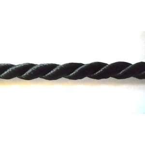  Black Twisted Cord 3/8 Inch 24 Yds 002 Arts, Crafts 