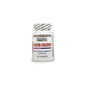 Nat Rul Oyster Calcium 500mg + Vitamin D Tablets 60 