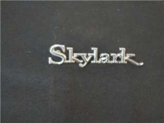 1969 Buick Skylark Custom Coupe Quarter Emblem  