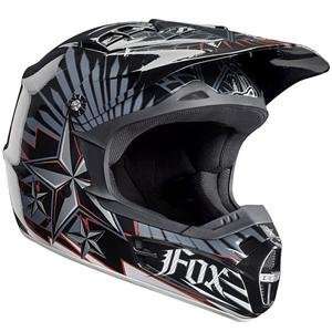  Fox Racing V1 Revolution Helmet   2010   2X Large/Black 