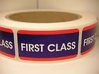 FIRST CLASS USPS Stickers Labels Mailing Shipping 500/rl