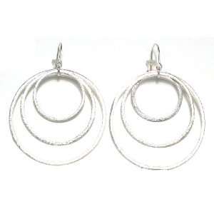 Nina Nguyen Sterling Silver Remix Dangle Concentric Circle Earrings