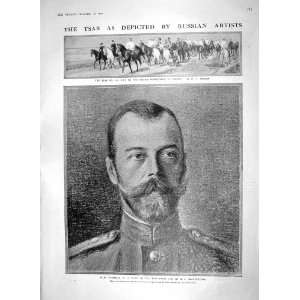 1910 TSAR H.I.M. NICHOLAS SOLDIERS PSKOFF KRAVTCHENKO  