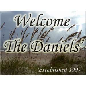  Blowing in the Breeze Personalized Welcome Sign Kitchen 