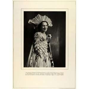  1924 Print Tilla Durieux Portrait Fashion Actress Austrian 