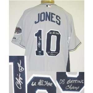  Autographed Chipper Jones Uniform   Authentic Sports 