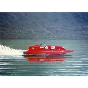 Bill Northup   Laura 1a Speed Boat Hydroplane Giclee on 