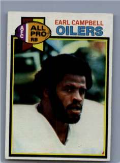 1979 Topps FB #390 Earl Campbell RC Oilers Starsfb2 0355  