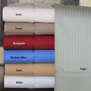   NS BTOWEL WH 1000 Thread Count Egyptian Cotton Stripe Pillowcase Set