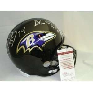  Michael Oher Autographed Helmet   FS BLINDSIDE JSA Sports 