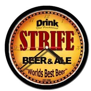  STRIFE beer and ale cerveza wall clock 