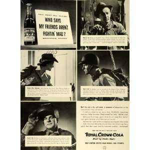  1942 Ad Royal Crown Cola World War II Grudge Fightin Mad 