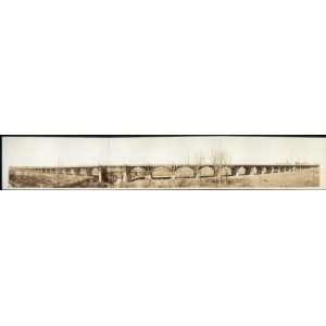  c1912 Dallas   Oak Cliff Viaduct 48  Panorama photo