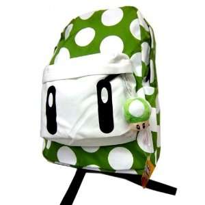 Backpack   Super Mario   Mushroom Green (Full Size School Backpack 17 