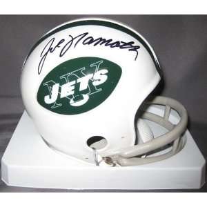  Joe Namath Signed Mini Helmet   Autographed NFL Mini 