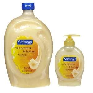 Soft Soap Milk Protein & Honey 56 Oz Refill W/bonus 7.5 Oz Pump Hand 