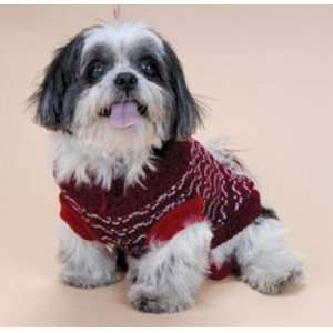  Pooch+plusTM Burgundy Sleek & Chic Sweater / Mini 4   6 