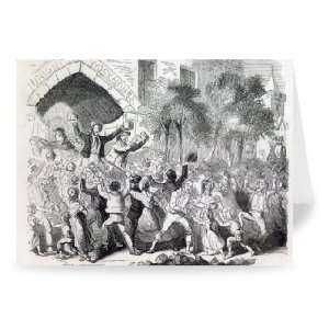  Attack on the Workhouse at Stockport in 1842   Greeting 