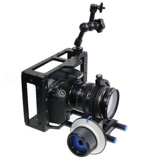 DIGITAL DSLR Video Camera Cage Bracket Stabilizer Rig Follow Focus 