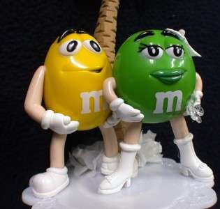 Candy Wedding Cake Topper Yellow Ms GREEN M&M Tre  
