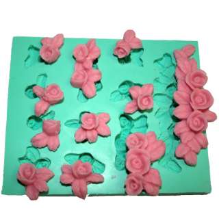   Molds rose series 11 PCS cake decorating fondant gumpaste M4709  