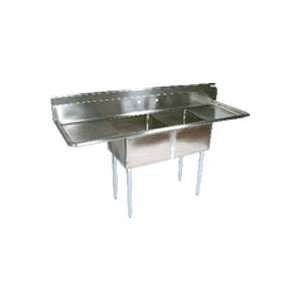 Prima Restaurant Equipment 2CS 181812 2 2 Compartment Stainless Sink 