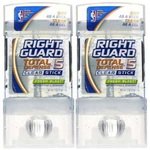  Defense 5 Clear Stick Antiperspirant/Deodorant Fresh Blast 2 oz, 2 