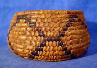 Antique CA Mission Indian Basket w/ Net Pattern c.1900  