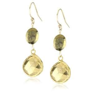  Mary Louise Oval Pyrite Earrings Jewelry
