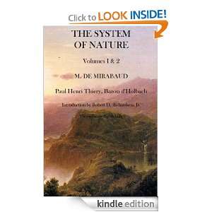 The System of Nature Paul Henri Thiery  Kindle Store