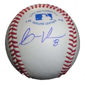 Carlos Peguero Autographed ROLB Baseball, Seattle Mariners, Proof 