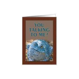  You Talking to Me   Blank Card   Humor Card Health 