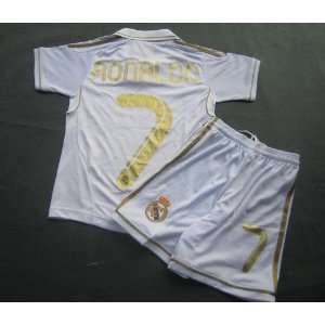   real madrid #7 ronaldo home white football uniforms