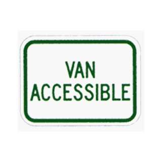   Sign 12x9 North Carolina   Van Accessible (Green)