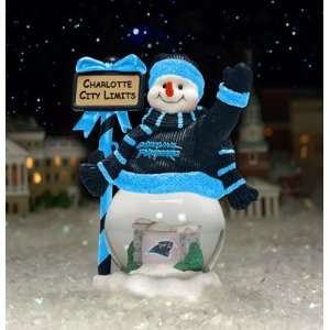  Carolina Panthers Team City Limits Snowman NFL Football 