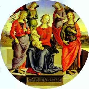  FRAMED oil paintings   Pietro Perugino   24 x 24 inches 