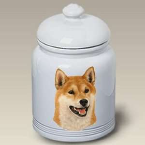  Shiba Inu Dog   Linda Picken Treat Jar 