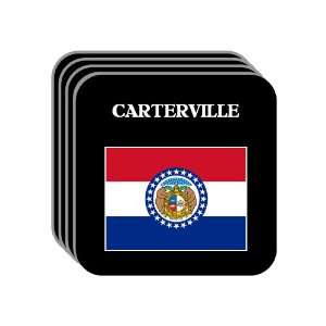 US State Flag   CARTERVILLE, Missouri (MO) Set of 4 Mini 