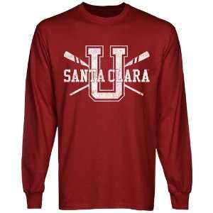  Santa Clara Broncos Crossed Sticks Long Sleeve T Shirt 