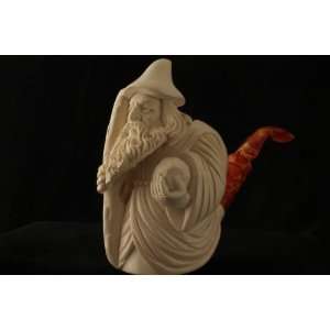  WIZARD   Meerschaum Pipe   Hand Carved from the Best Quality BLOCK 