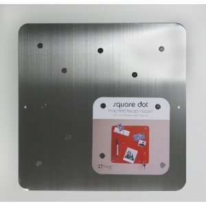  Square Magnetic Bulletin Board   Stainless Steel