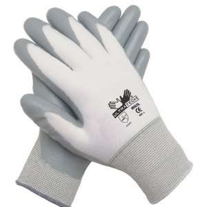  Tech Palm Coated Grey Nitrile and 100% Nylon Shell Gloves with Good 
