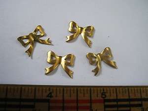 25 miniature BOWS in brass stampings  