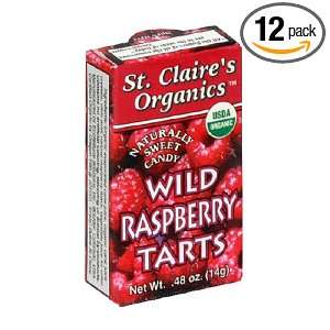St. Claires Organics, Raspberry Tarts, .48 Ounce Boxes (Pack of 12)