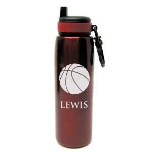  Basketball Etched Stainless Water Bottle