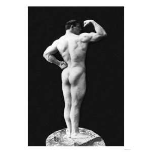  Statuesque Back and Arm Curl Giclee Poster Print, 9x12 